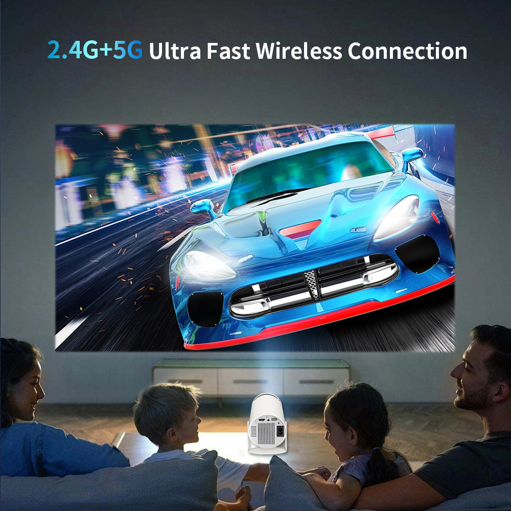 HY300 Max Smart 4K Projector & Retro Gaming Console (Includes 2 Wireless Controllers)