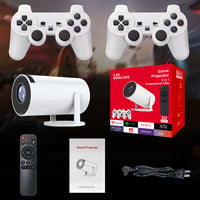 HY300 Max Smart 4K Projector & Retro Gaming Console (Includes 2 Wireless Controllers)