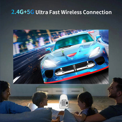 HY300 Max Smart 4K Projector & Retro Gaming Console (Includes 2 Wireless Controllers)
